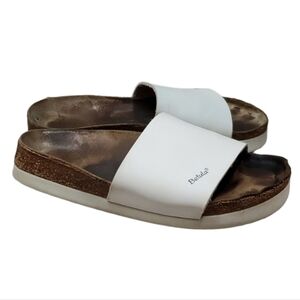 Betula by Birkenstock Reggae Women Platform Leather Slide shoes sz 40/ 9